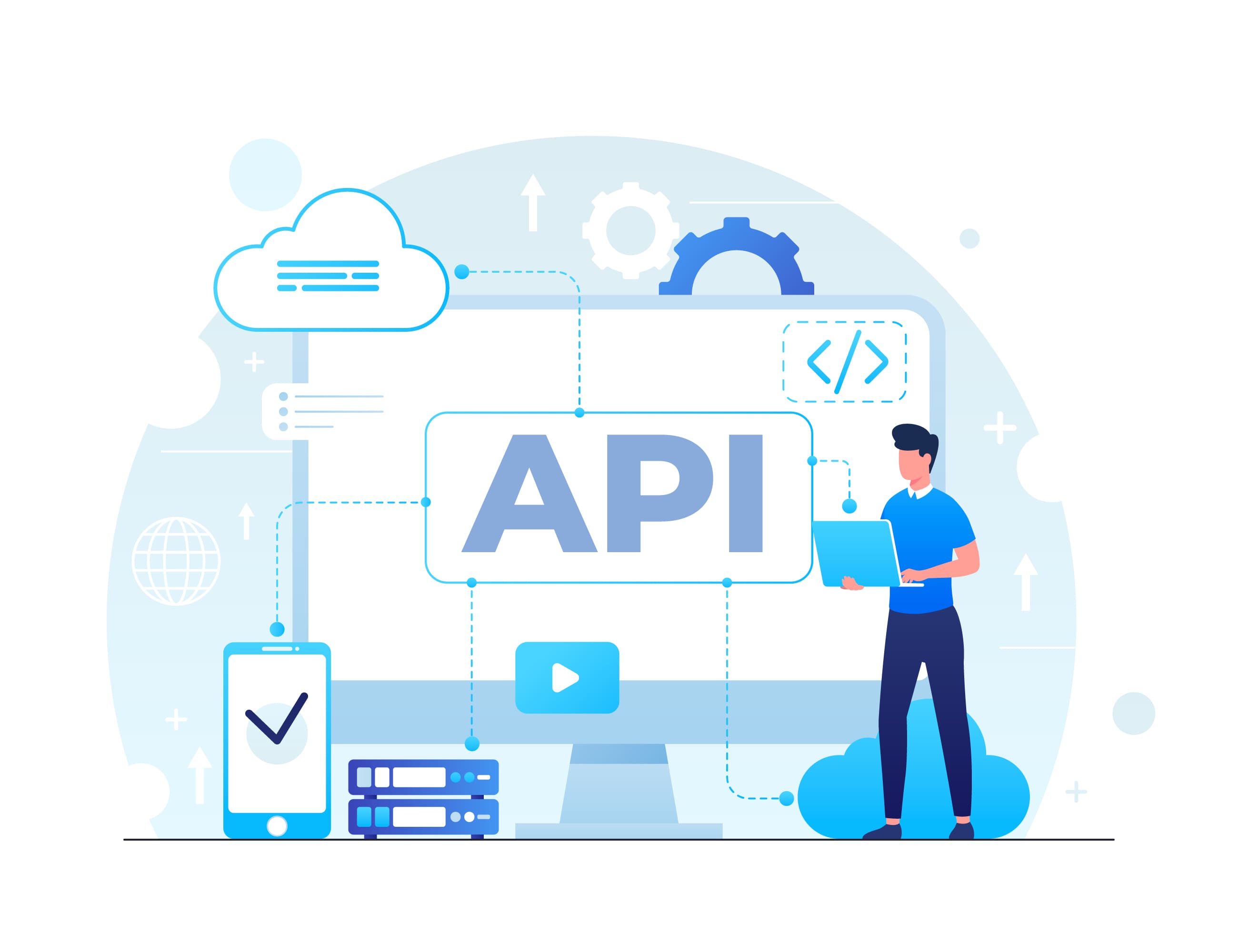API and integrations: systems connected to cloud, devices, and services